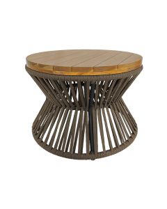 Mesa De Centro Ampulheta Corda Náutica Rami