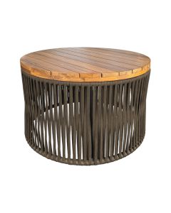Mesa De Centro Berlim Alumínio Corda Náutica Rami